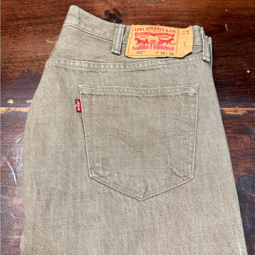 Levi’s Men’s 501 Cone Mills White Oak Denim (Actual Fit 36x27)